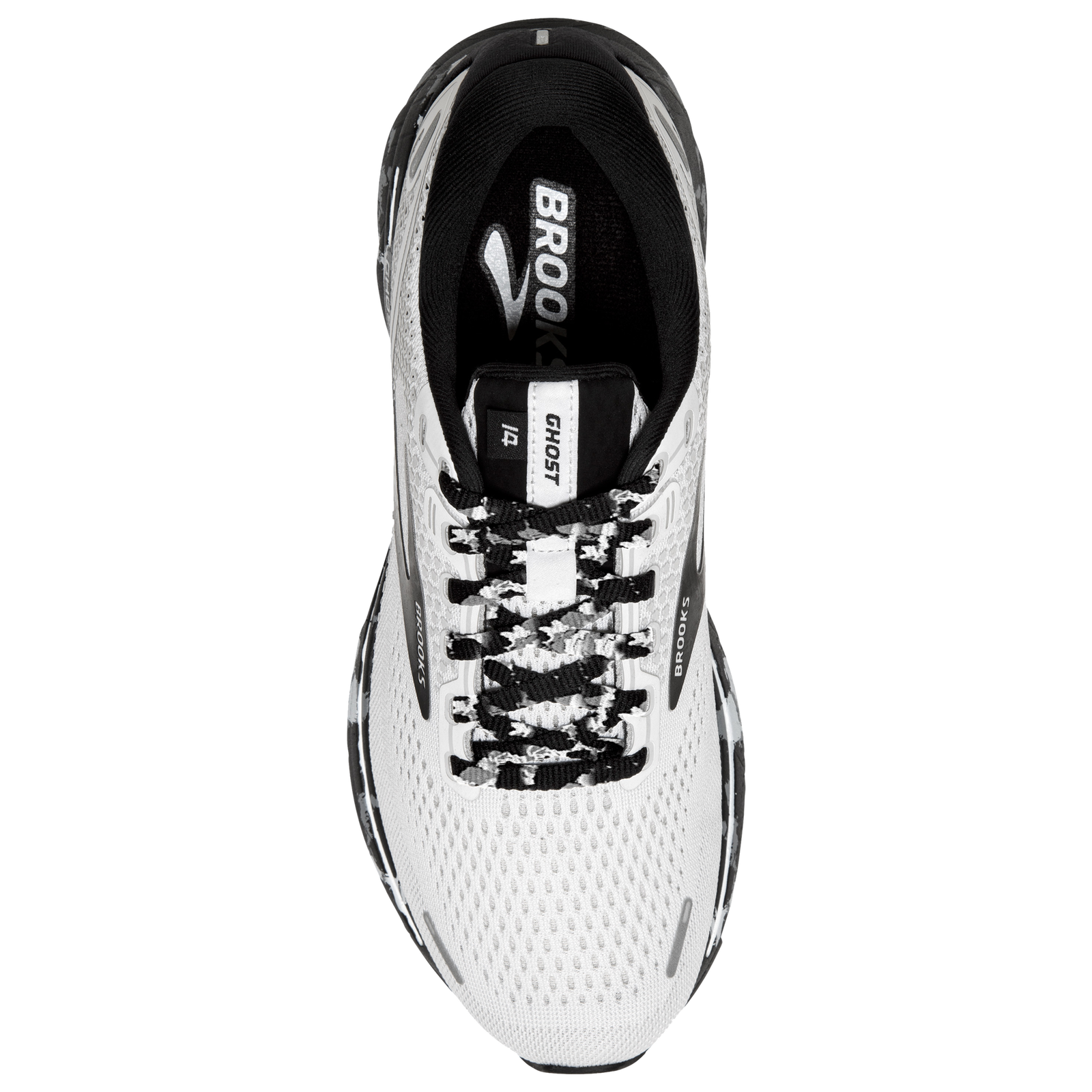 Brooks Ghost 14 White Grey Black 3561B135 Womens Running Size 610 Brand