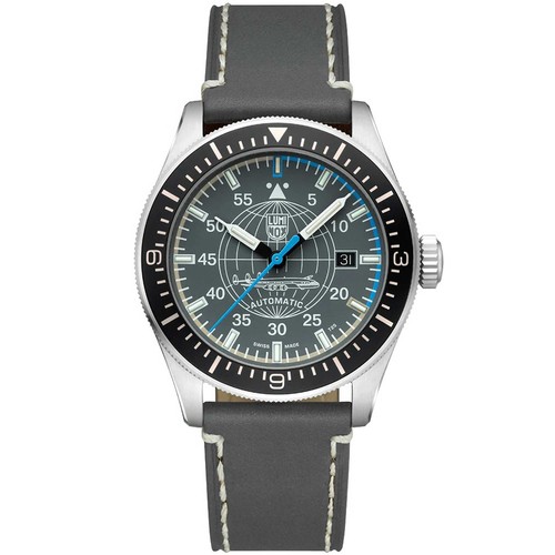 Pre-owned Luminox Men's Watch Constellation Automatic Date Display Grey Strap Xa.9602