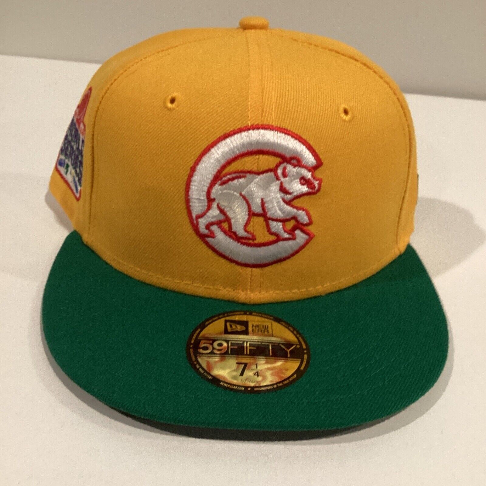 Chicago Cubs New Era 59FIFTY School Supplies Yellow Green