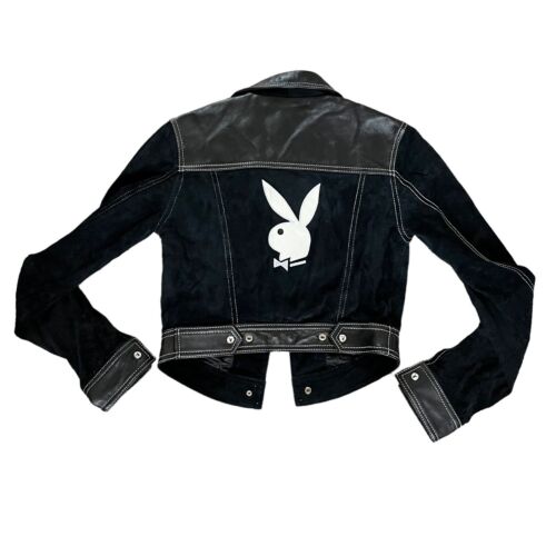 VINTAGE PLAYBOY BLACK LEATHER BIKER JACKET XS | eBay VINTAGE PLAYBOY BLACK LEATHER BIKER JACKET XS | eBay