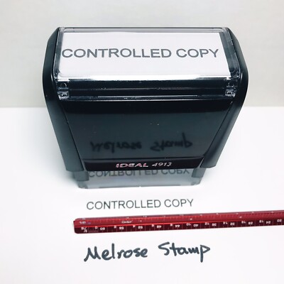 Controlled Copy Rubber Stamp Black Ink Self Inking Ideal 4913