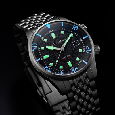 Pre-owned Spinnaker Bradner Automatic Silver Black