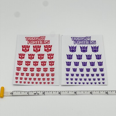 Transformers Autobot & Decepticon Logo Stickers: Authentic G1 Decal Sign Sticker