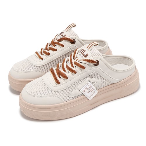 Fila Gelato Слоновая кость Розовый Хаки Повседневные слипоны на платформе Mule Shoes Тапочки