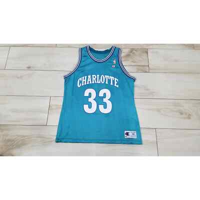 ALONZO MOURNING オーセンティックジャージ Vtg 90s Champion Charlotte Hornets Basketball Jersey #33