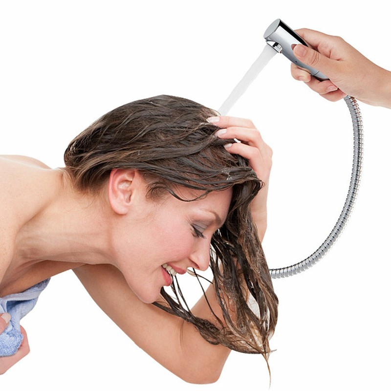 Küchenarmatur Wasserhahn mit Brause Messing moderne Küche schwenkbar