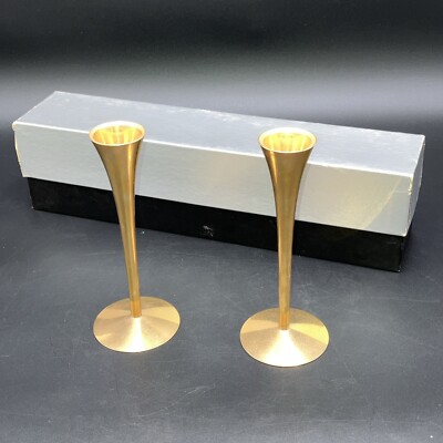 MidCentury Candlestick Holder Arthur Salm AS Solingen Germany 6'' Set Of 2
