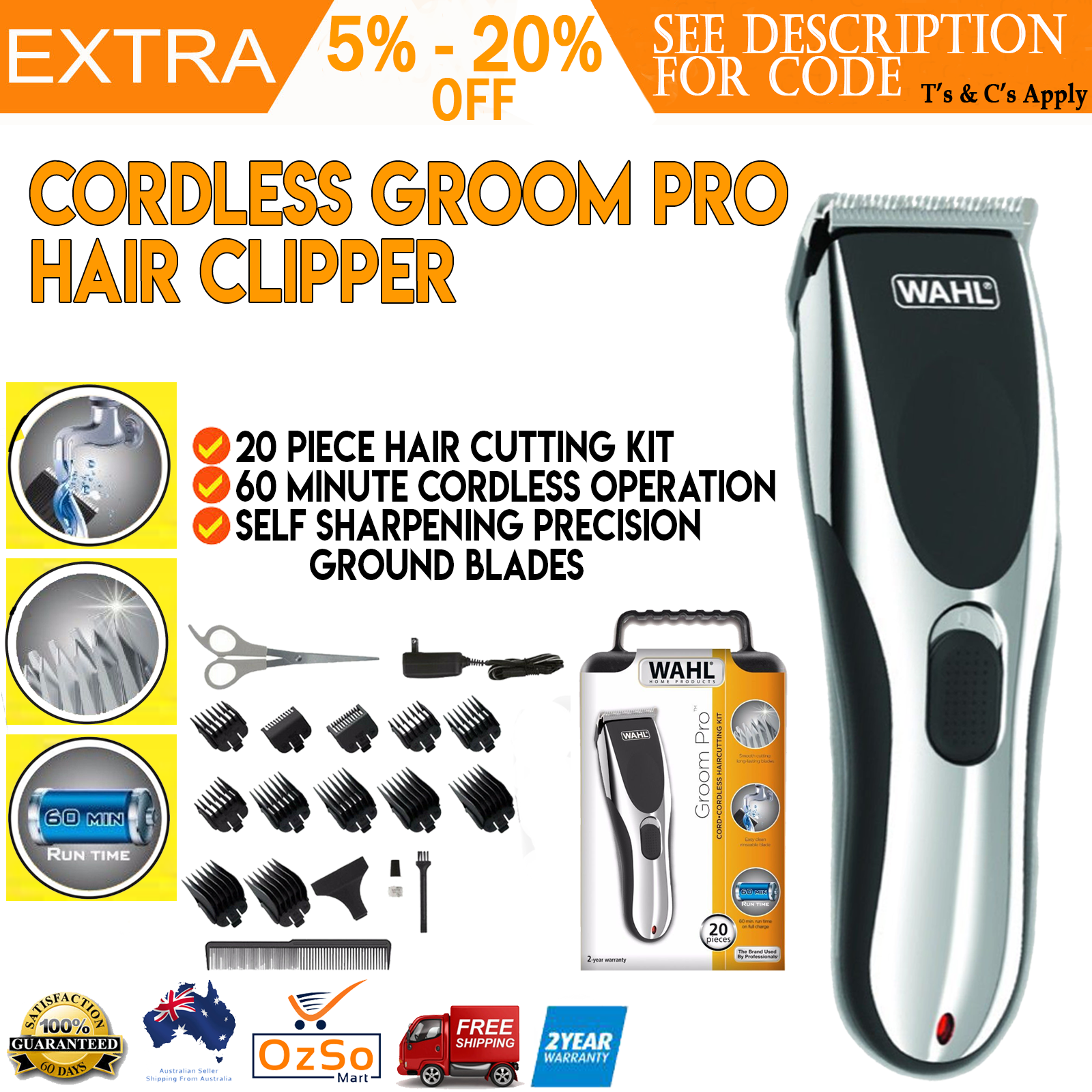 cordless groom pro hair clipper