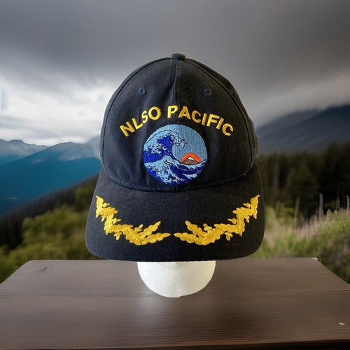 Yokosuka Japan Hat US NLSO Pacific Naval Patch Logo Vtg Navy