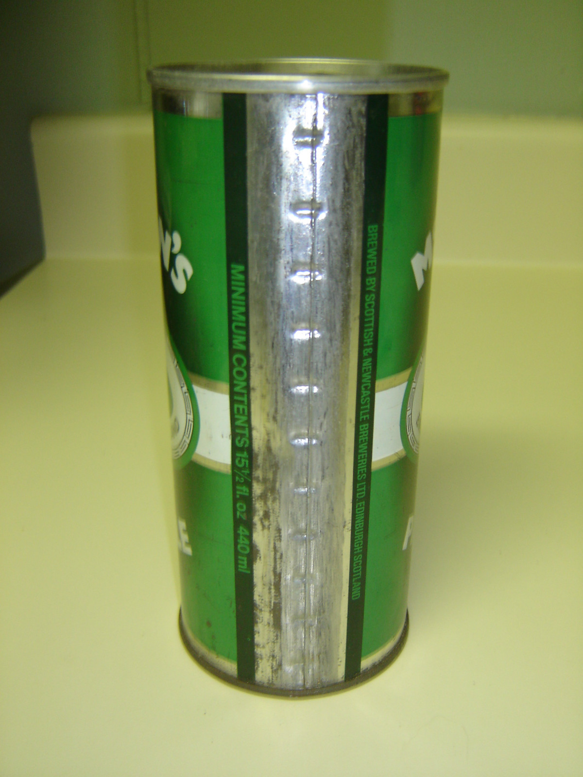 Mc Ewan's Pale Ale Brewed in Scotland 15 1/2 oz Empty Straight Steel Beer Can