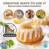 O’Creme Bakeable Plastic Mini Flan Molds Pan - Baking Pan With Non-Stick Silicone - Reusable Non-Stick baking Mini Flan Molds For Baking and Much More - 25 QTY Pack