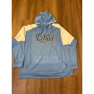 Holloway Citius Illinois Baseball Hoodie Mens 3XL Blue White Dry-Excel Pullover