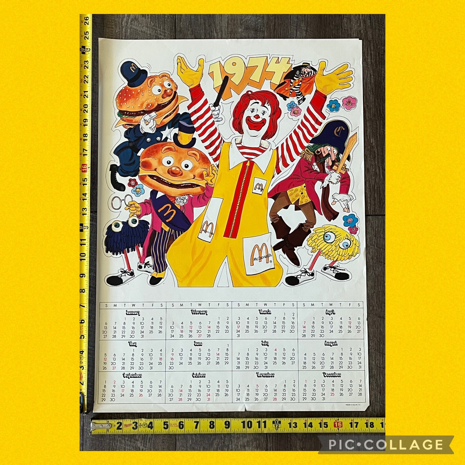 1974年 マクドナルド McMETRICS ストアディスプレイ 1974年 マクドナルド McMETRICS ストアディスプレイ