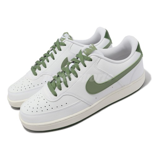 

Мужская повседневная обувь Nike Court Vision LO White Oil Green LifeStyle FJ5480-100, Белый, Court Vision Lo
