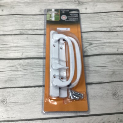 Prime-Line Diecast White Patio Door Handle Offset Thumb Turn C-1280