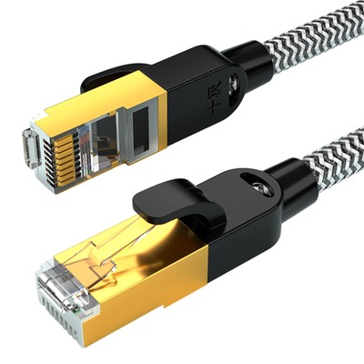 Category 6 Gigabit Braided Network Cable Computer 8-Core Finished Jumper 1/3/5m