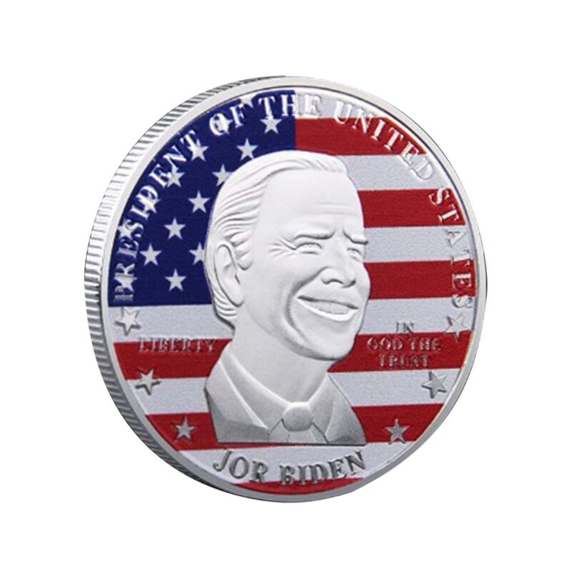 Joe Biden President Commemorative Souvenir Challenge Collectible Coin Silver