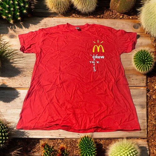 Travis Scott Authentic Cactus Jack Red McDonald's Crew Shirt