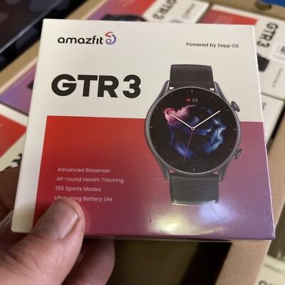 Amazfit GTR 3 Smart Watch - Black - A1971 Brand New Sealed