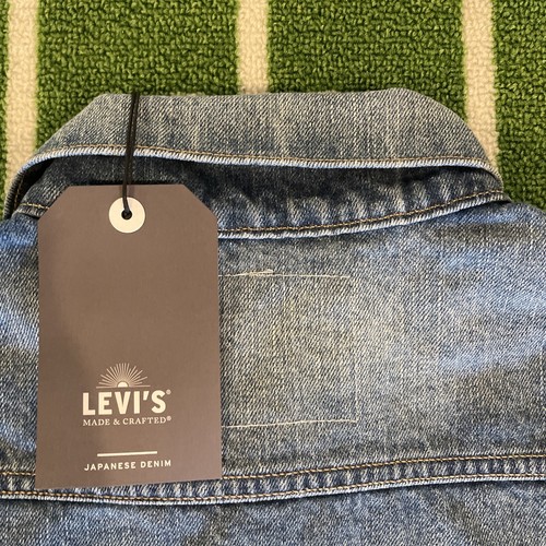 Pre-owned Levi's Made & Crafted Boyfriend Trucker Japanese Denim Jacket Women's Sz M $248 In Bottle Blue