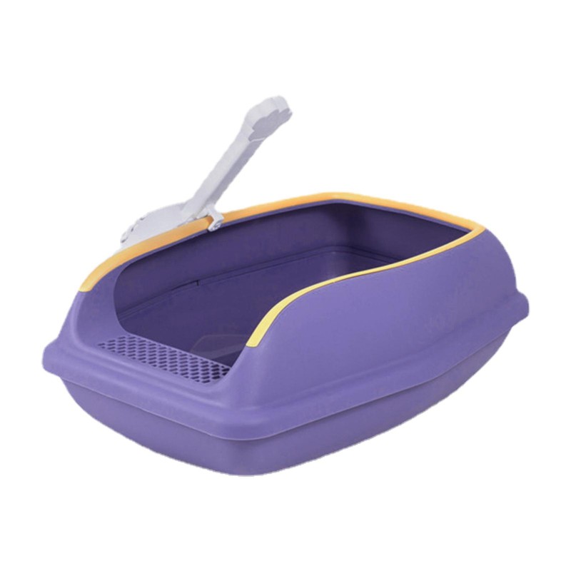 1PCS * Semi Enclosed High Sides Cat Litter Box Toilet Tray Self Clean Bag