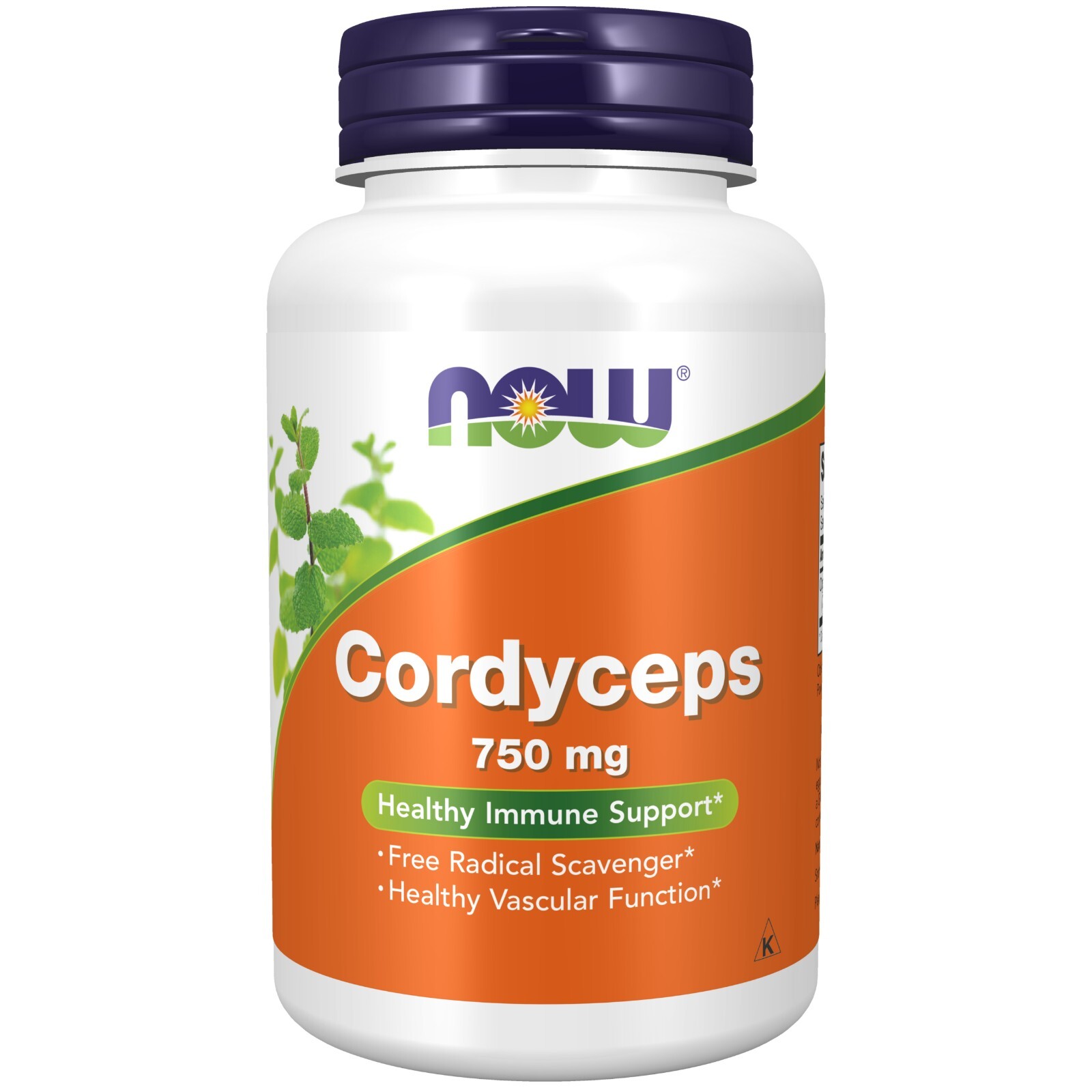 NOW Foods Cordyceps 750 мг, 90 растительных капсул