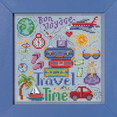Travel Time Cross Stitch Kit Mill Hill 2023 Buttons Beads Spring