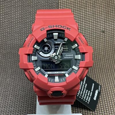 Casio G-Shock GA-700-4A Standard Analog Digital Red Resin