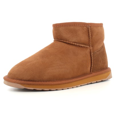 Pre-owned Emu Australia A24us Ankle Boots W10937-chestnut Chataigne Stinger Micro In Brown