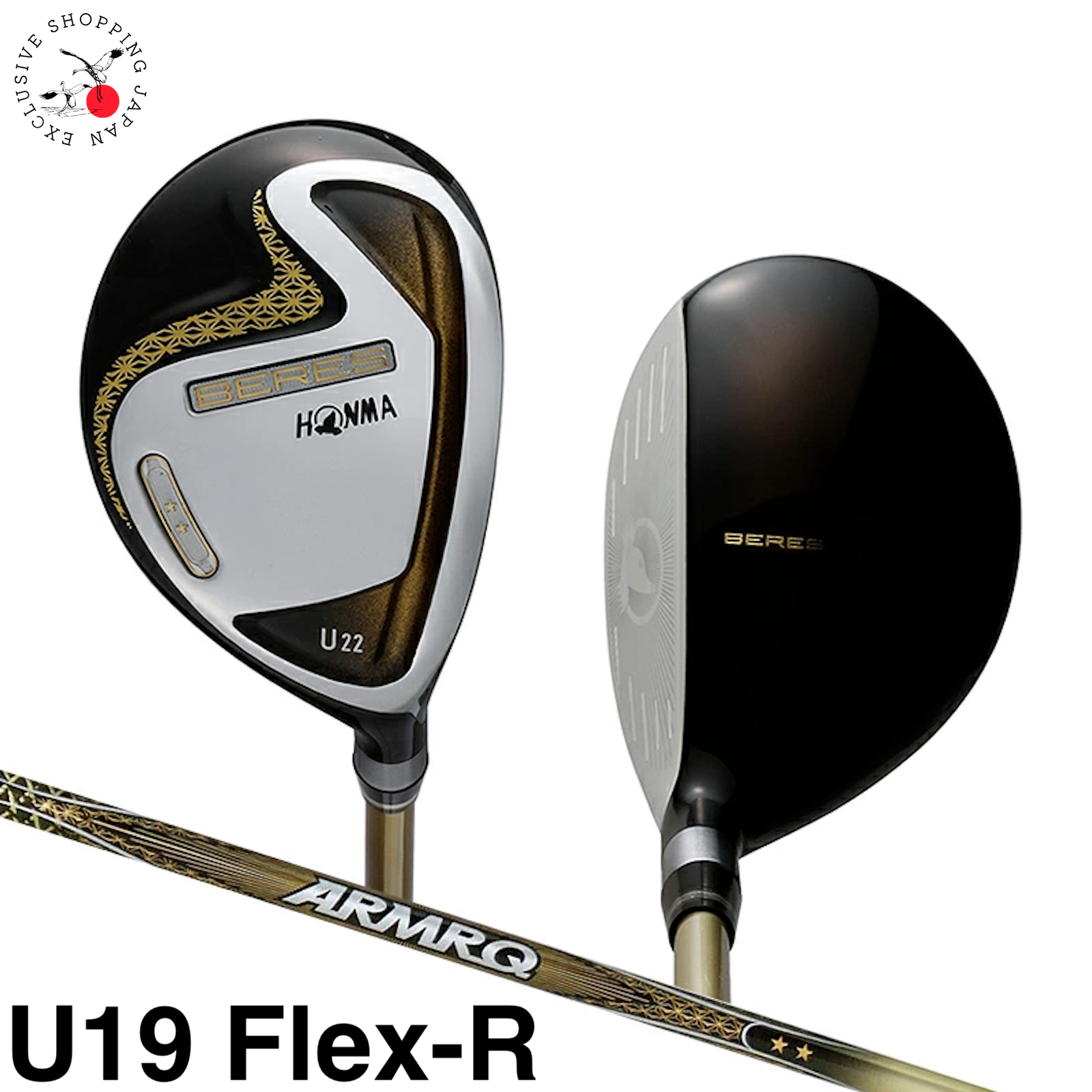 BERES（2019）28° ARMRQ 47/R ★★★ ヘッドカバー有 HONMA Beres 07 2019 Utility Hybrid U19 2S 2 Star ARMRQ 47