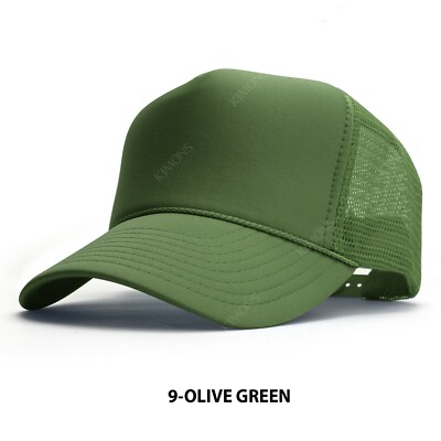 Trucker Hat Foam Mesh Baseball Cap Snapback Adjustable Plain Solid Men Hats Caps