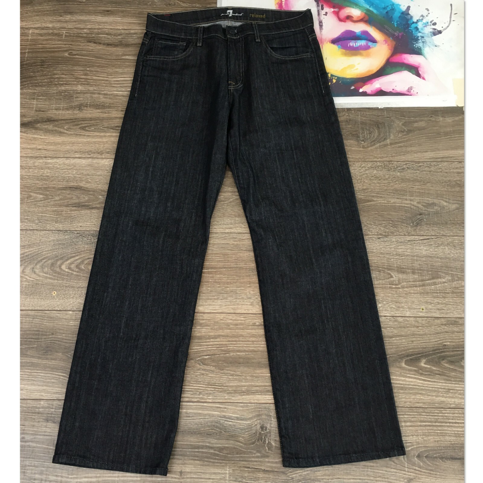 All Mankind Men's Denim Jeans Dark Wash 