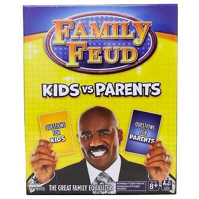 FAMILY FEUD BOARD GAME KIDS VS PARENTS THE GREAT FAMILY EQUALIZER STEVE HARVEY