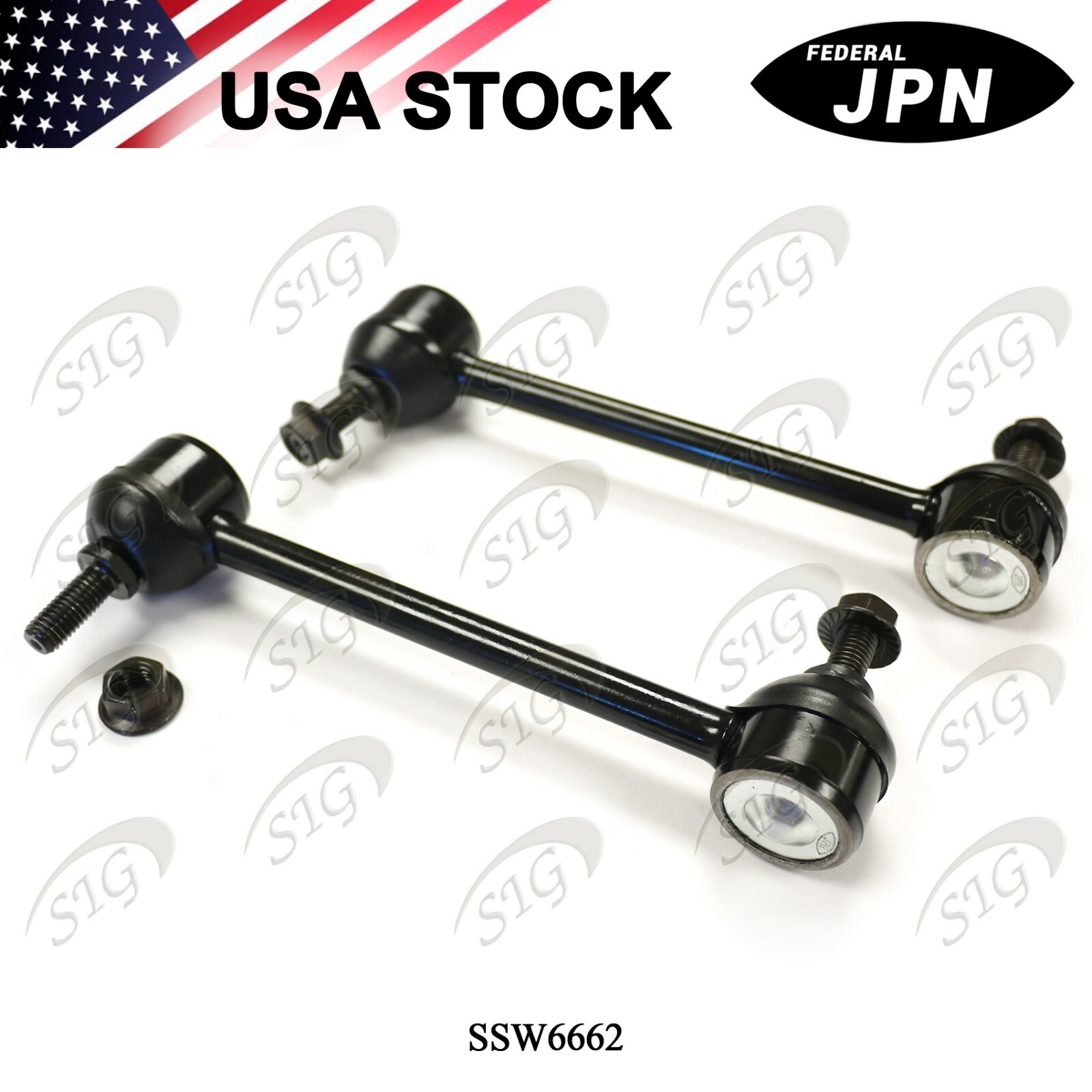 Front Sway Bar Link Kit For Chevrolet Impala 2000-2013 - 2-Piece Set, Direct Replacement 7 thumbnail image