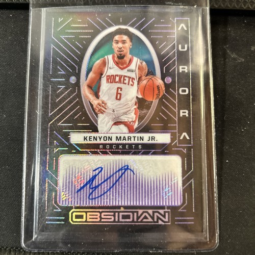 ファングッズ UD Authentics Kenyon Martin auto piece 2021-22 Panini Obsidian Aurora Auto Purple Kenyon Martin Jr