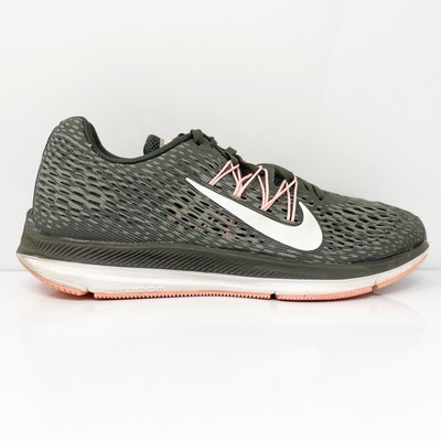 Nike Womens Zoom Winflo 5 AA7414-004 Зеленые кроссовки для бега, размер 8,5