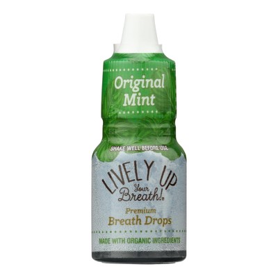 Lively Up Your Breath! Original Mint Premium Breath Drops  - Case Of 12 - .27 Fz