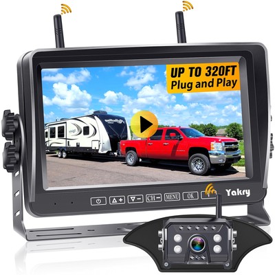 Wireless Furrion RV Backup Camera Kit (Y31) - Dual DVR, 7'' Touchscreen, 4CH