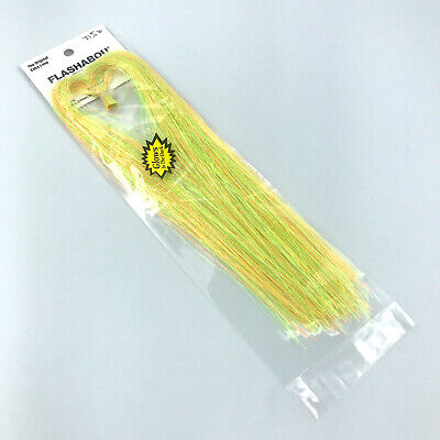 PEARL A GLOW FLASHABOU - Fly Tying Glow-In-The-Dark Flash Material Hedron NEW!