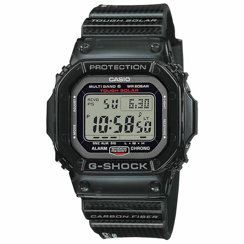 Pre-owned Casio G-shock Gw-s5600u-1jf Solar Radio Carbon Men's Watch In Box Black