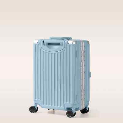NEW!! Aluminium Frame Carry On Luggage TSA Lock No Zipper Suitcase 20 24 28 in