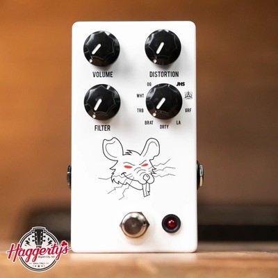 JHS PackRat Distortion Pedal - White