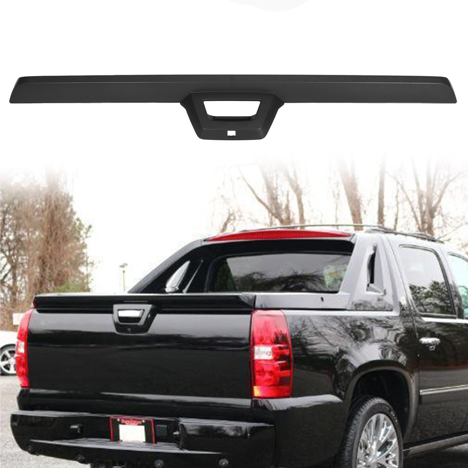 Rear Tailgate Spoiler Molding Trim Fit 2007-13 Chevy Cadillac Avalanche