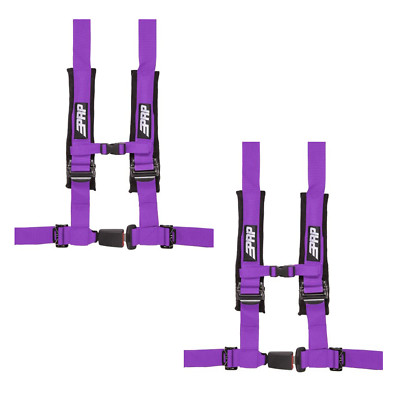 PRP 4.2 Purple 4-Point Adjustable 2'' Belt Harness Pair With Auto Style Latch