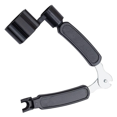 Samcos String Winder Black 3in1 Multi-Function Tool String Winder Acoustic Guita