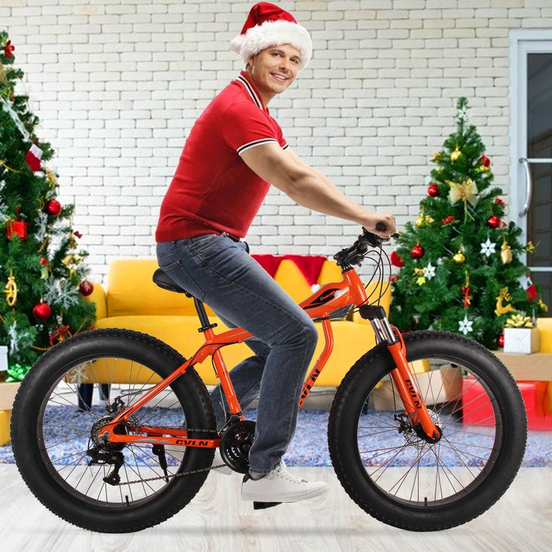 Fat Tire Bike for Mountain/snow/road, 26-Inch Wheels, 21-Speed,  Aluminum alloy