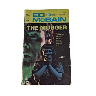 The Mugger Ed McBain Vintage Book Paperback 87th Precinct Mystery 1969 Dell