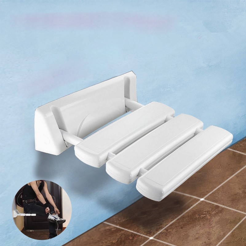 Duschsitz Duschklappsitz Dusche Sitz Klappsitz Duschhilfe Wand weiß DE