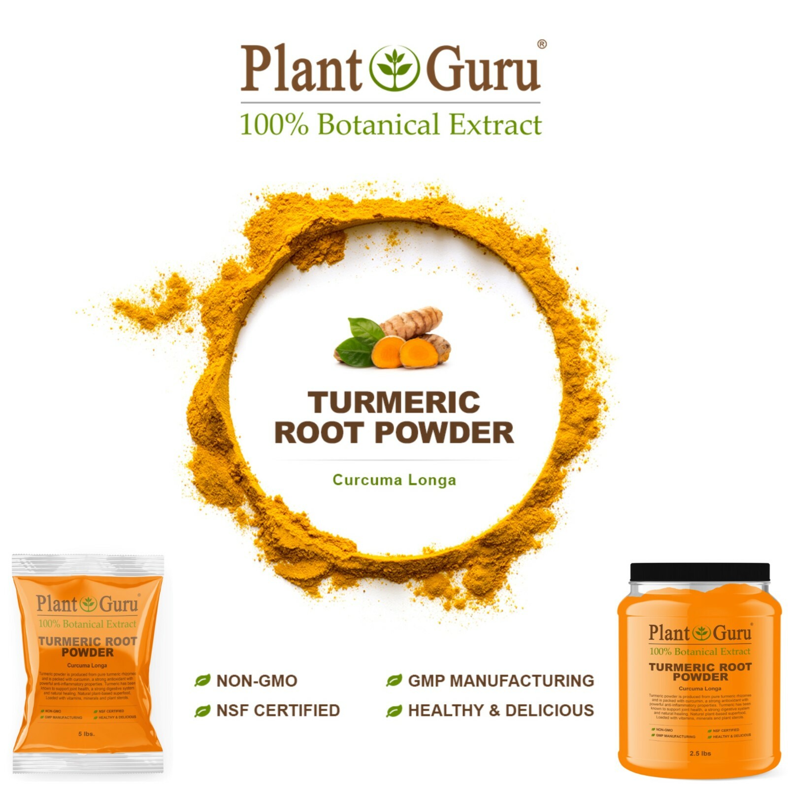 Turmeric Root Powder Curcumin Curcuma Longa Pure Natural Bulk Spice ALL SIZES
