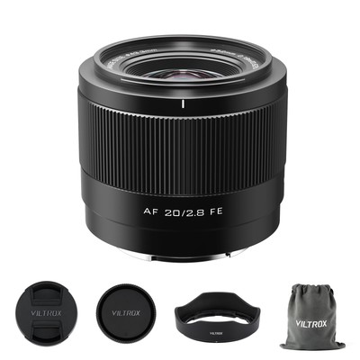 20mm F2.8 f/2.8 AF Lens for Sony E Mount, Wide-Angle Full-Frame Auto Focus Le...